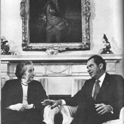 1973 - ראש הממשלה גולדה מאיר והנשיא ריצ'ארד ניקסון 